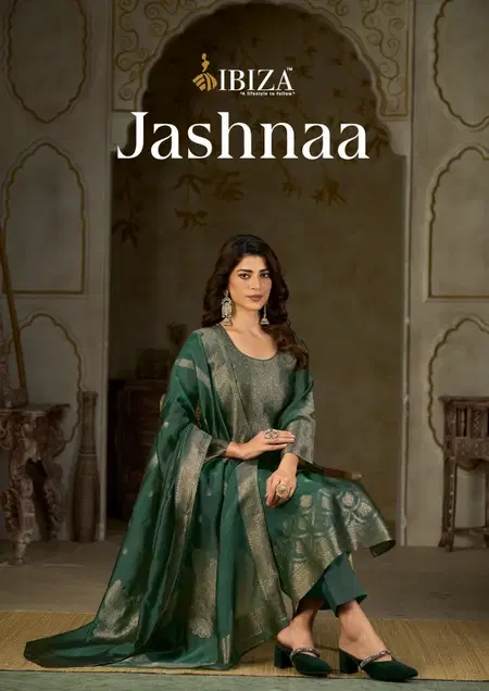 Jashnaa By Ibiza Banglory Silk Jacquard Wholesale Dress Material In India
